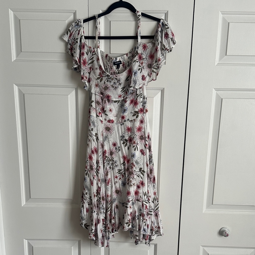 Torrid High Low Dress with Floral Print